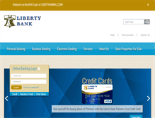 Tablet Screenshot of libertybankal.com